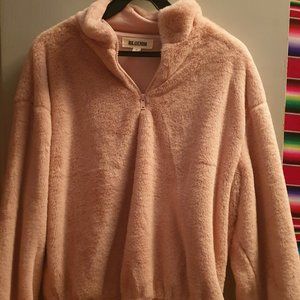 Pink teddy bomber